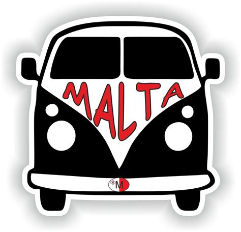 Malta Van Sticker For Laptop Book Fridge Guitar Motorcycle Helmet