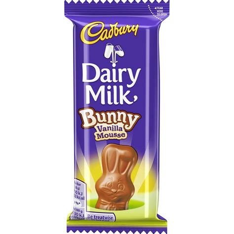 Dairy Milk Chocolate Mousse Bunny 30g Vanilla Mousse Dairy Milk