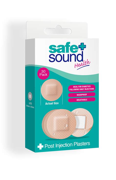 30 Injection Plasters Washproof Safesound Health