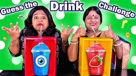 Guess The Drinks Challenge Mystery Drink Challenge Guess The Weird