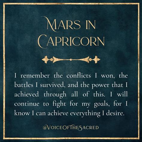 Mars In Capricorn Exalted Energy Alignment