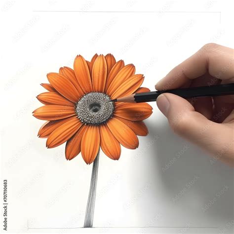 Realiza Un Dibujo Detallado De Una Planta O Una Flor Utilizando La