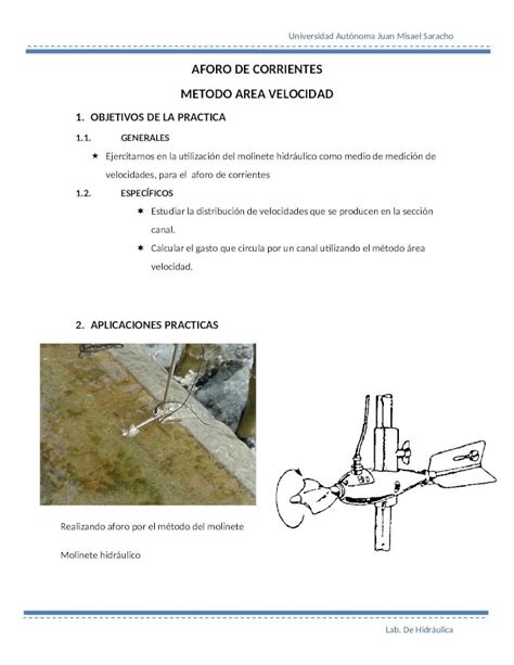 DOCX Aforo De Corrientes DOKUMEN TIPS