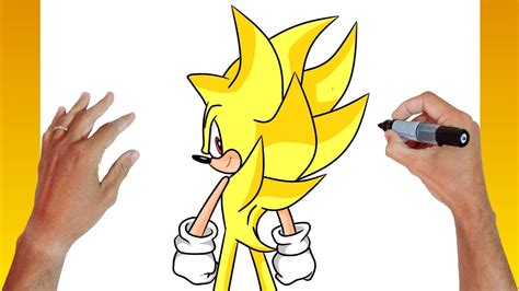 Como DESENHAR O SUPER SONIC How To Draw SUPER SONIC YouTube