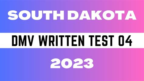 Dmv Written Test In South Dakota Part Practice Test Questions And