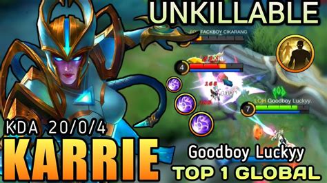 MANIAC With 20 Kills Karrie Unkillable MVP Plays Top 1 Global