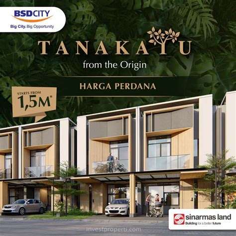 Tanakayu BSD Cluster Rumah Baru Harga Jual Rp 1 4 Milyaran