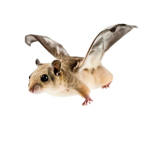 Flying Squirrel Isolated On Transparent Background Digital Art Images