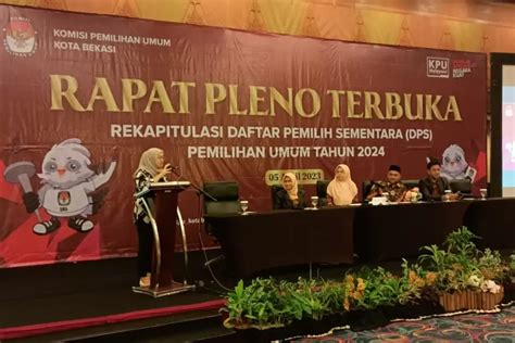 Rapat Pleno Kpu Kota Bekasi Tetapkan Dps Pemilu Sebanyak