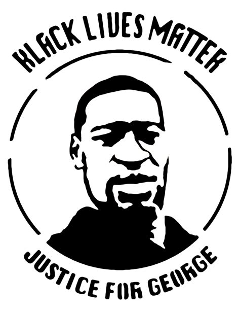 Free 3d File Justice For George Stencil・3d Printer Design To Download・cults