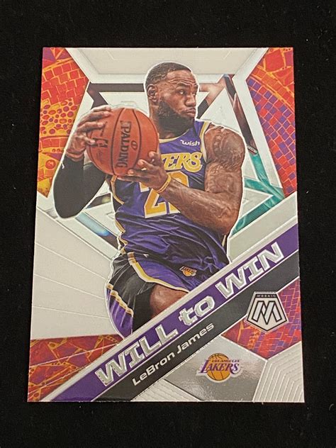 Lot Mint Panini Mosaic Lebron James Will To Win Insert