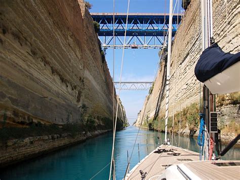 Corinth Canal - Bareboat sailing Greece