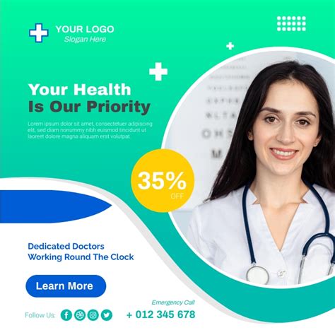 Medical Healthcare Poster Template Postermywall