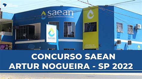 Concurso público do SAEAN de Artur Nogueira SP 2022