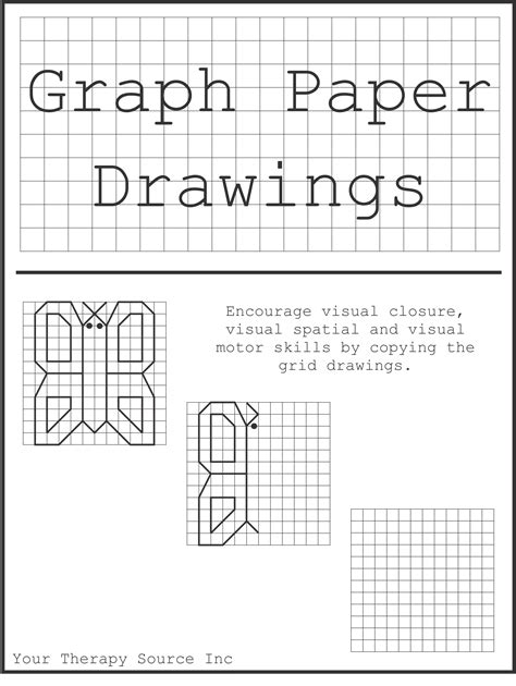 Graph Paper Drawings - Your Therapy Source