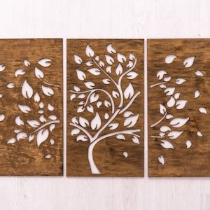 Tree of Life Wall Art Wood Large, Tree of Life Wall Art Panel, Wooden ...