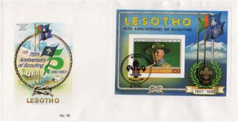 Lesotho And Basutoland Lesotho 1982 75th Anniversary Of Boy Scouts