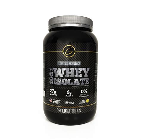 Proteína Aislada 100 Whey Isolate 2lb Gold Nutrition