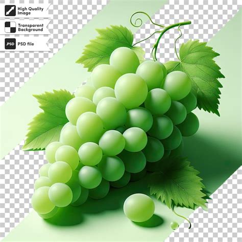 Psd Cacho De Uvas Em Fundo Transparente Psd Premium