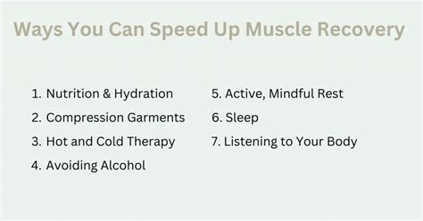 7 Proven Ways To Speed Up Muscle Recovery Post Workout