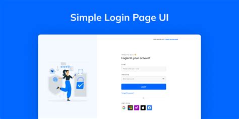 Simple Login Page Ui Figma Community