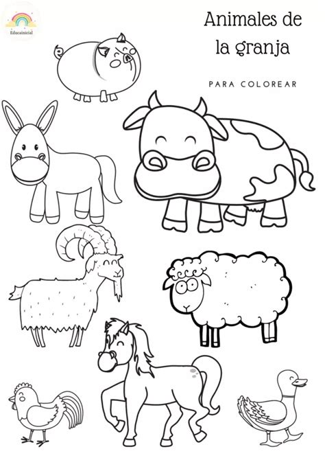 Total 77 Imagen Dibujos De Animales De La Granja Para Colorear