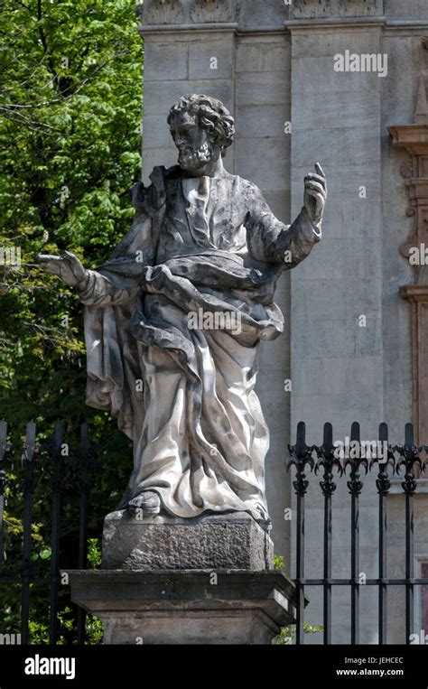 Statues Of The Twelve Apostles In Krakow At The Church Peter And St