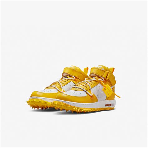 Nike X Off-White Air Force 1 Mid Sp (White, White & Varsity Maize ...