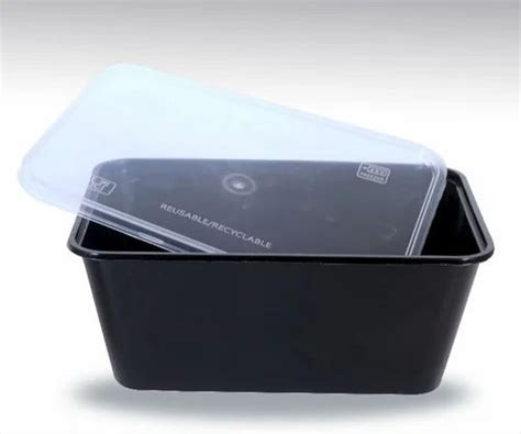 1000ml Rectangle Container At Rs 6 4 Piece Transparent Disposable