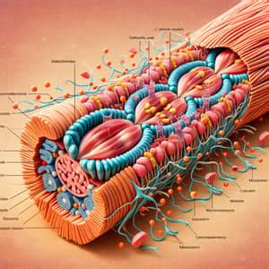 muscle protein actin  myosin structure ai art generator easy