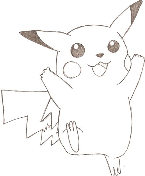 Pikachu Lineart By Tweak On Deviantart