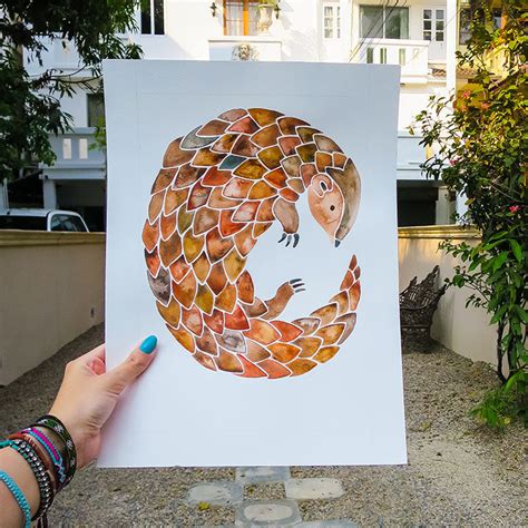 Pangolin • Art Print – CatCoq