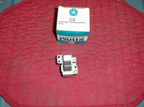 Nos Mopar 3 Speed Wiper Switch 1970 Plymouth And Dodge B Body Models Satin Finish Hiltop Auto Parts