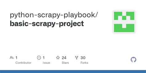 GitHub - python-scrapy-playbook/basic-scrapy-project