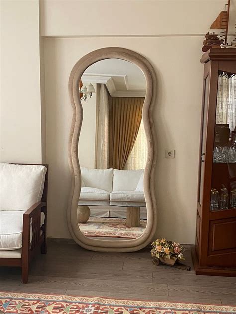 Wavy Floor Mirror Wavy Full Lenght Mirror Curvy Squiggle Mirror Full