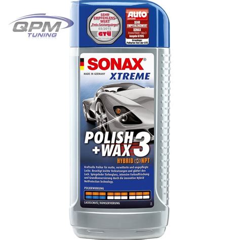 Sonax Xtreme Polish Wax Hybrid Npt Ml Pet Flasche Mit Ausgi