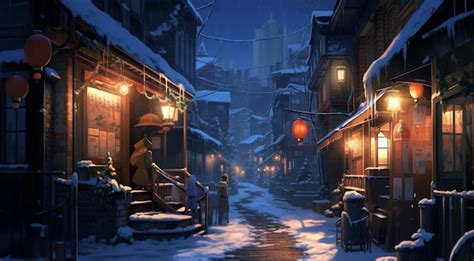 Winter Anime Landscape Wallpaper Anime Background Scenery, 41% OFF