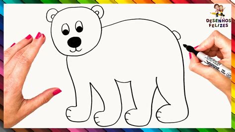 Como Desenhar Um Urso Polar Passo A Passo Desenhar Urso Polar