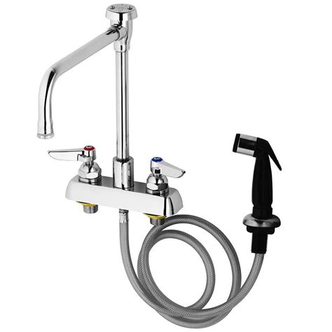 Tands B 1177 Deck Mounted Workboard Faucet With Self Closing Spray Valve