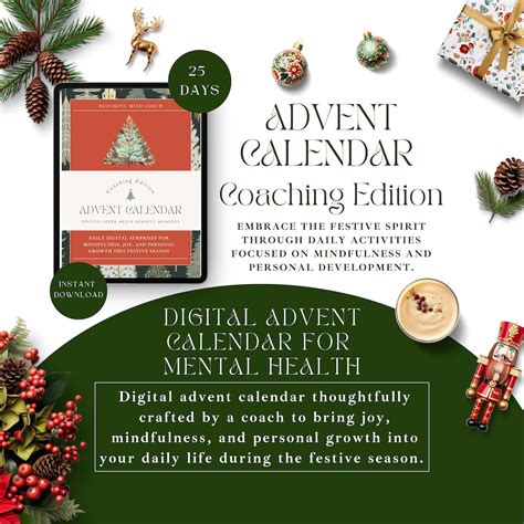 Digital Mental Health Advent Calendar Christmas T Coaching Tool