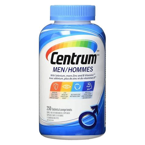 Buy Centrum Men Multivitamin Multimineral Supplement Tablet 250 Count