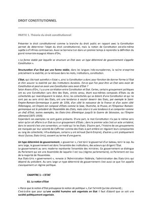 Dissert séance 6 droit constit Dissertation séance 6 Sujet Le