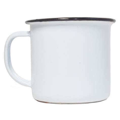 Caneca Esmaltada Ml Gata X Cm Em Metal Branca Submarino