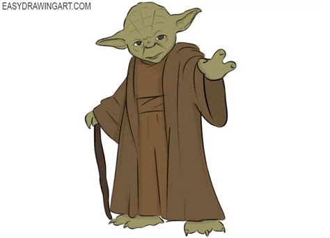 How To Draw Yoda Easy Drawing Art