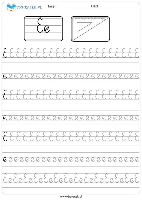 Nauka Pisania Literek Do Druku W Pdf Pisanie Po Ladzie Do Pobrania