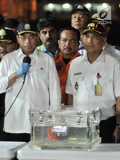 Foto Menhub Dan Kepala Knkt Konpers Temuan Black Box Lion Air Foto