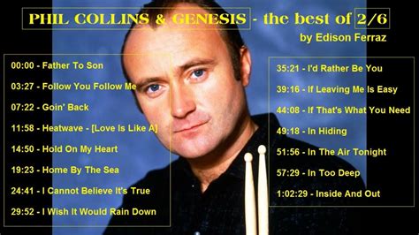 Phil Collins And Genesis The Best Of 2 6 T R I B U T E Youtube