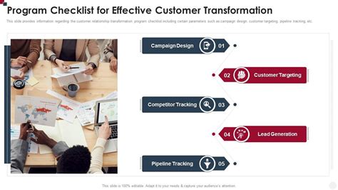 Program Checklist For Effective Customer Transformation How To Improve