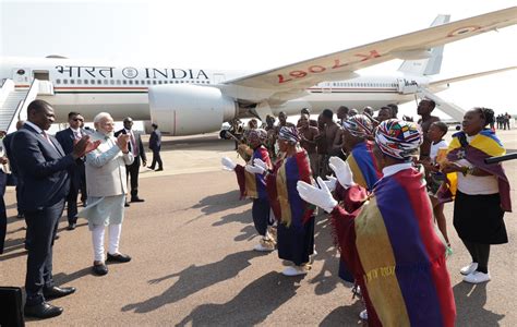 PM Modi Arrives In South Africa S Johannesburg To Attend 15th Brics