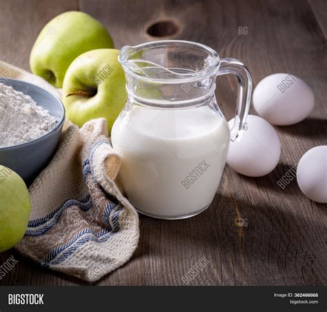 Milk Flour Eggs Image And Photo Free Trial Bigstock